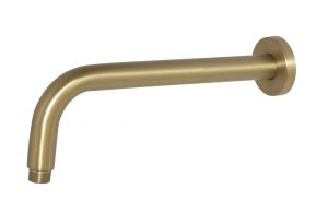 300mm Shower Arm Round Brushed Brass