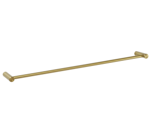 Single Towel Rail 600mm Brass