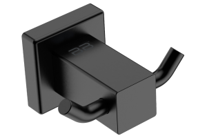 8511 Robe Hook Double -Matt  Black