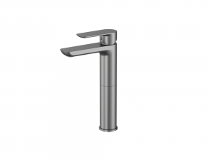 Cobra Seine Raised Basin Mixer Brushed Gun Grey