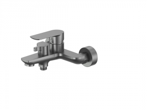 Cobra Seine Exposed Bath Mixer Brushed Gun Grey