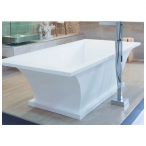 Flute Bath (No Plinth, Slim Rim) 1800 x850x510mm