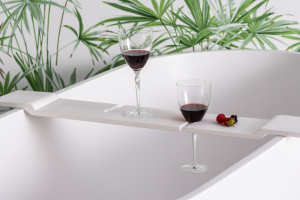 Bath caddy - slotted or unslotted - fits small baths