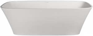Carmen Freestanding Bath With Internal Overflow 1700x770x580mm Polished White