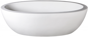 Angela Bath Internal Overflow Pearl White