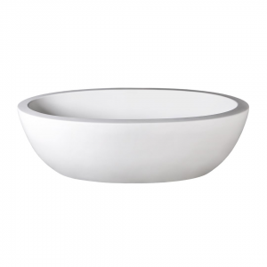 Angela Freestanding Bath 1710x940x550mm No Overflow Polished White