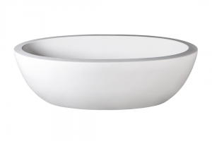 Angela Bath No Overflow Pearl White