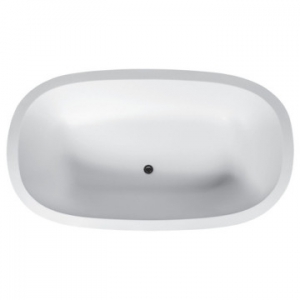 Zenith Freestanding Bath with Overflow 1850x1130x475mm Gloss White