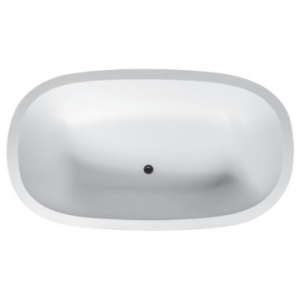 Zenith Freestanding Bath with Overflow 1850x1130x475mm Pearl White