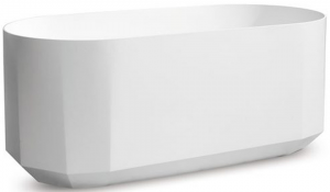 Bloom Bath Internal Overflow Pearl White