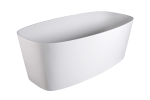 Ava Freestanding Bath With Internal Overflow 1500x780x540mm Polished White