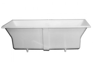 Charles 1700 Bath No Overflow Pearl White
