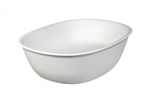 Brooke Basin No Overflow Polished White