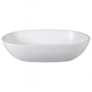 Dubai/Emily/Toronto/Rosella Basin Internal Overflow Pearl White