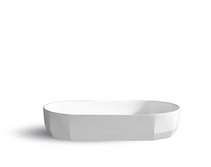 Bloom 800 Countertop Basin 800x450x145mm Pearl White