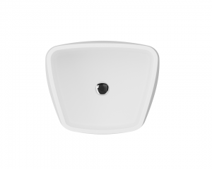 Ava Pillar Basin Internal Overflow No Tap Hole Pearl White
