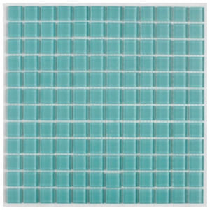 Crystal Glass 4mm Mosaic Sheet (23x23x4) 300x300x4mm Turquoise