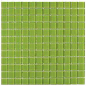 Crystal Glass 4mm Mosaic Sheet (23x23x4) 300x300x4mm Evergreen