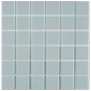 Crystal Glass 4mm Mosaic Sheet (48x48x4) 300x300x4mm Soft Grey