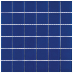 Crystal Glass 4mm Mosaic Sheet (48x48x4) 300x300x4mm Royal Blue