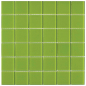 Crystal Glass 4mm Mosaic Sheet (48x48x4) 300x300x4mm Evergreen