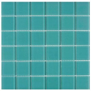 Crystal Glass 4mm Mosaic Sheet (48x48x4) 300x300x4mm Aqua