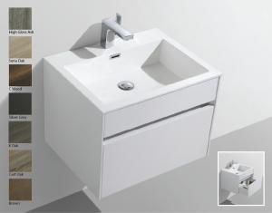 600 SIMPLICITY CUPBOARD & BASIN WHITE