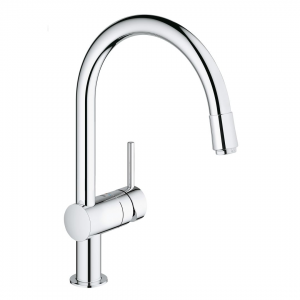 Grohe - Minta Single Lever Sink Mixer with Pull -Out Mousseur (Aerator) Chrome