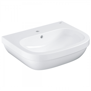 Grohe - Euro Ceramic Wall-Hung Basin w/ Overflow 600x480mm White