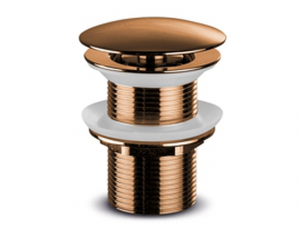 Basin plug, not lockable, bronze