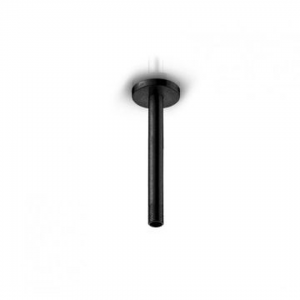 Ceiling mounted shower arm stainless steel, structured black