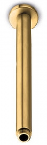 Ceiling mounted shower arm stainless steel, matt gold