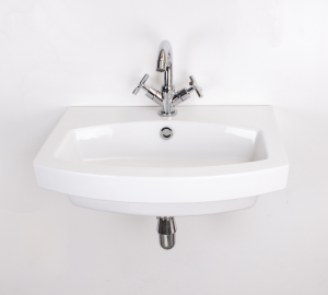 Belle Medium Wall-Hung Basin 600x480x160mm White