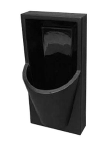 Urinal Wall Hung - Black