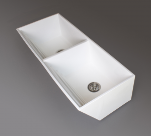 Laundry Basin Double 1195x500x300mm White