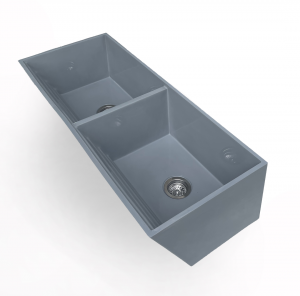 Laundry Double Basin Concrete 1195* 500 * 300mm