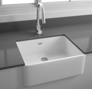 Tulip Kitchen Sink 595x475mm White