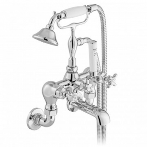 Wall Mounted Bath Shower Mixer With Shower Kit