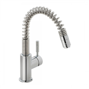 Eli Mono Sink Mixer Single Lever Deck Mounted W/Swivel Spout & Pull-Out Spout Chrome