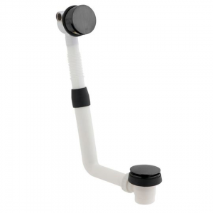 Vado - Pop-Up Bath Waste Outlet System Complete - Brushed Black