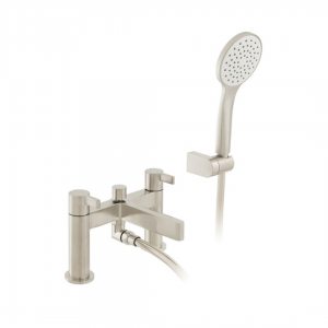 Vado - Edit Piller Mounted Bath Mixer - Brushed Nickel