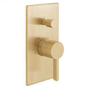 Vado - Edit Single Lever Mixer with Diverter  - Brushed Gold
