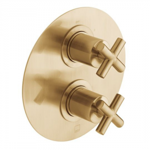 Vado - 2 Way Thermostatic Mixer - Brushed Gold