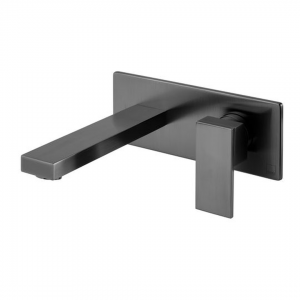 Vado - Notion Wall Mounted Basin Mixer - Brushed Black