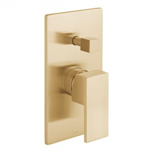Vado - Notion Single Lever Mixer with Diverter  - Brushed Gold