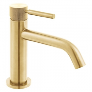 Vado - Origins Knurled Basin Mixer - Brushed Gold