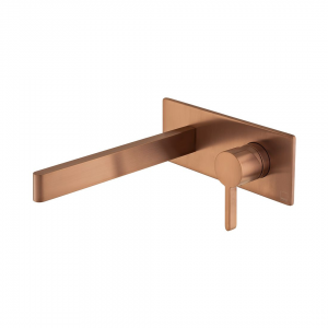 Vado - Edit  Wall Mounted Basin Mixer - Brushed Bronze