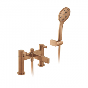 Vado - Edit Piller Mounted Bath Mixer - Brushed Bronze