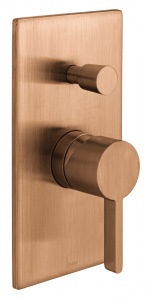 Vado - Edit Single Lever Mixer with Diverter  - Brushed Bronze