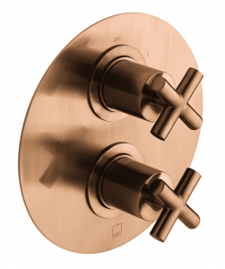 Vado - 2 Way Thermostatic Mixer - Brushed Bronze